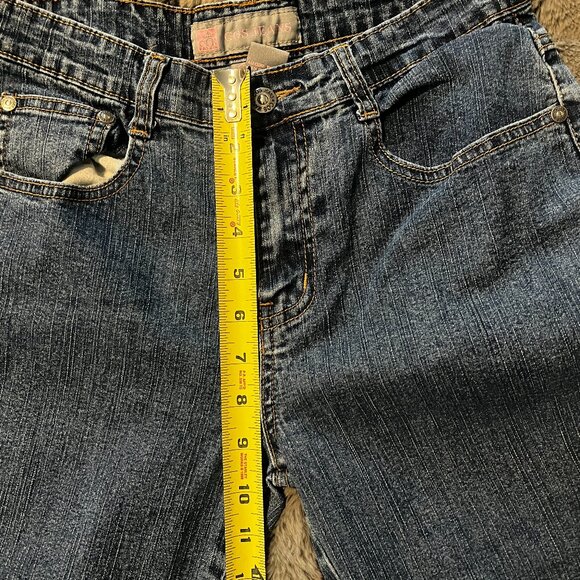 COS Jeans Women's Size 4 Medium Wash Mid-Rise Denim Capri Scalloped Hem - Picture 5 of 10